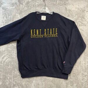 Kent State Golden Flashes Sweatshirt Men XL Navy Blue League Crewneck Fleece